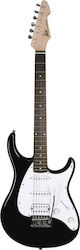 Peavey Raptor Custom Electric Guitar Stratocaster with HSS Pickup Configuration Custom Black