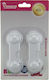 Viosarp Cabinet & Drawer Lock with Sticker made of Plastic in White Color 2pcs