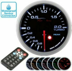 Depo Racing Car Barometer Analog Instrument 52mm με Warning & Remote Controller