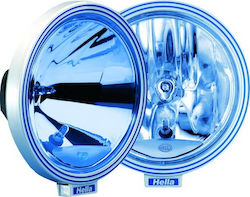 Hella Rallye 3000 Roundς Waterproof Headlights Car Universal with Blue Lighting 1pcs