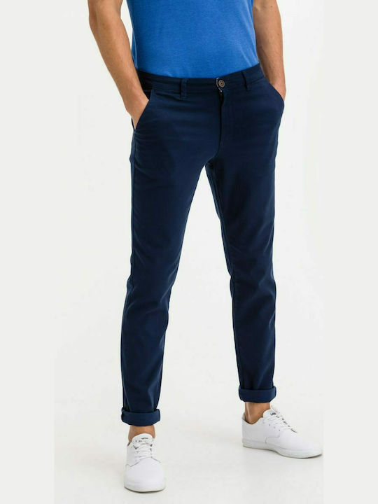 Jack & Jones Ανδρικό Παντελόνι Chino Ελαστικό σε Slim Εφαρμογή Navy Blazer