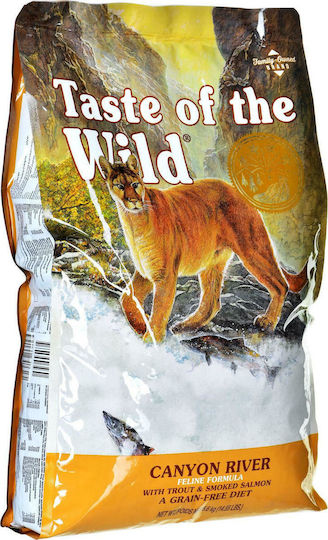Taste Of The Wild Canyon River Feline Dry Food Diet, Grain-Free & Gluten-Free for Adult Cats with Trout 6.6kg