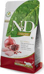 Farmina N&D Prime Neutered Adult Dry Food for Adult Neutered Cats with Chicken / Pomegranate 10kg