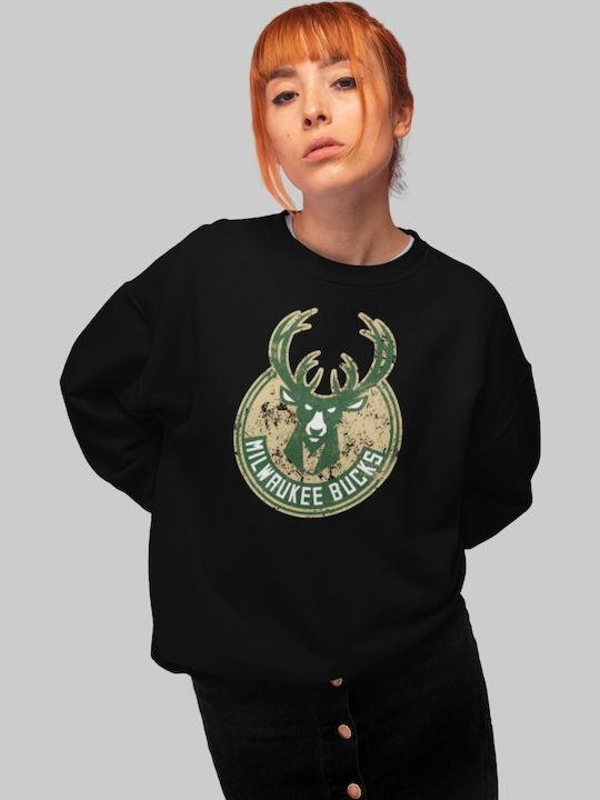 Milwaukee Bucks W Sweatshirt (Replica) - BLACK