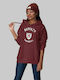 Harvard W Hoodie (Replica) - BURGUNDY