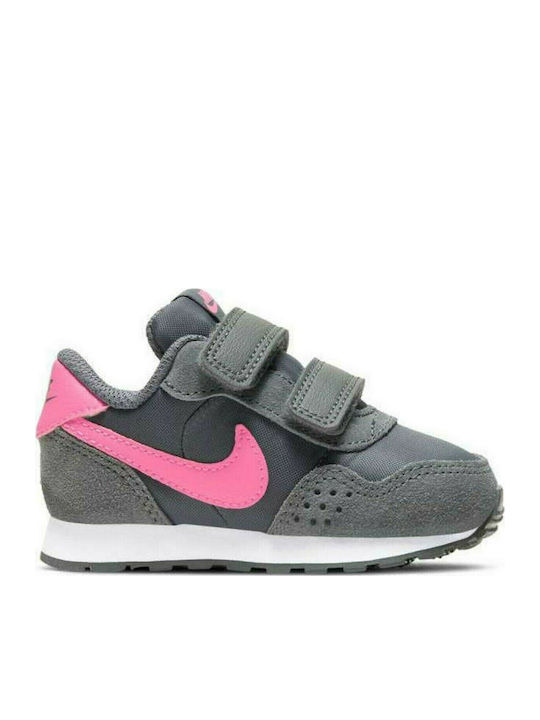 Nike Παιδικά Sneakers MD Valiant με Σκρατς Smoke Grey / Pink Glow / White
