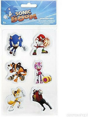 Fanatics Eraser Set for Pencil and Pen Sonic 6pcs