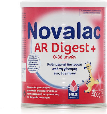 Novalac Anti-Reflux Milchnahrung AR Digest + für 0m+ 400gr