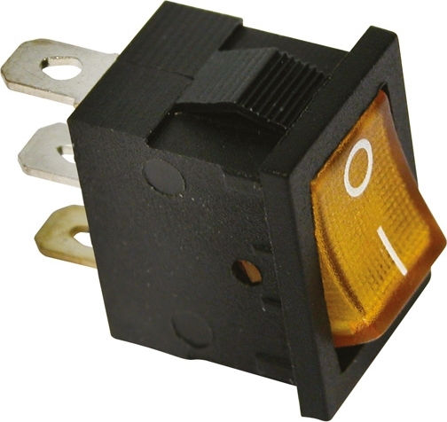 Carpoint Автомобилен превключвател On/Off 19x14mm 20A 12V Универсален Оранжев