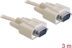 DeLock Кабел RS232 9-пинов мъжки към RS232 9-пинов мъжки 3м (84228) 1бр