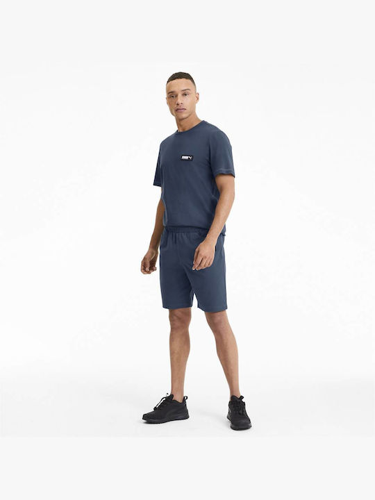 Puma Fusion 8" Men's Athletic Shorts Navy Blue