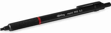 Rotring Rapid Pro Механичен Молив за Рисуване Метално 0.5мм с Гума и Ножица 1бр Черен