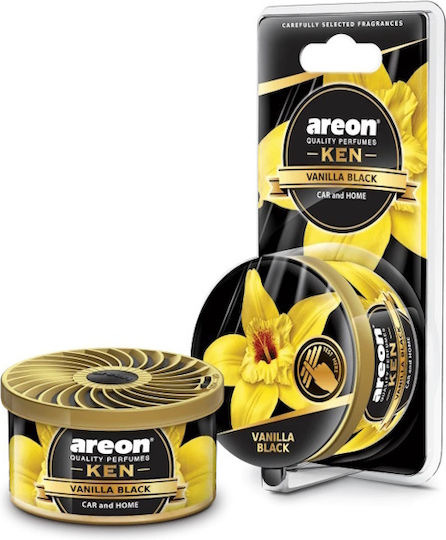 Areon Αρωματική Κονσέρβα Κονσόλας/Ταμπλό Αυτοκινήτου Ken Blister Vanilla Black 35gr