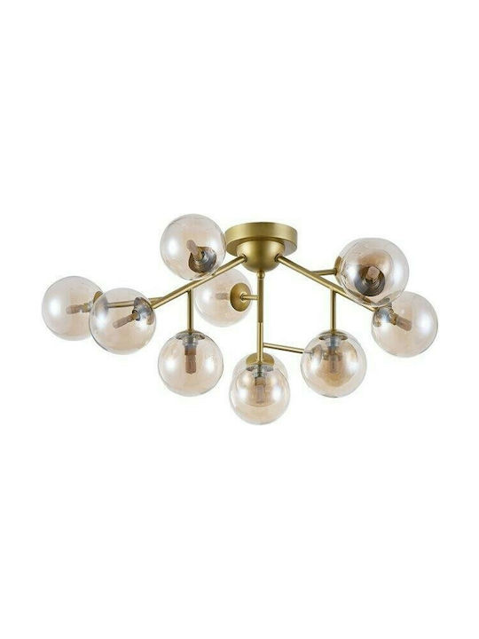 Maytoni Dallas Modern Metal Ceiling Light with Socket G9 60pcs Gold