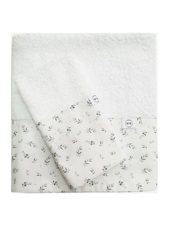 Tiny Toes Set de prosoape pentru copii 2pcs Eucalyptus Alb