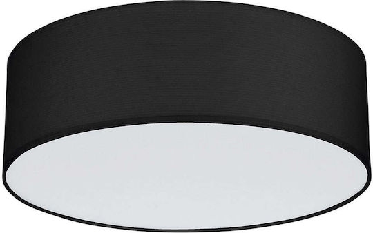 TK Lighting Deckenleuchte 45cm Schwarz mit Fassung E27