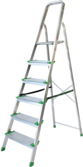 Pankoskal Super Leiter Aluminium mit 3+1 Stufen 150cm