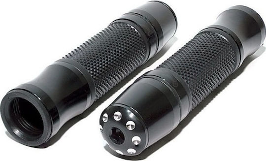 Xinli Motorcycle Grips with Handlebar Counterweights 280B in Black Colour