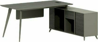 Γωνιακό Επαγγελματικό Γραφείο Lux Series 180x140x75εκ. Σταχτί