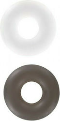 ToyJoy Stud Cock Rings Black & White 2 pcs