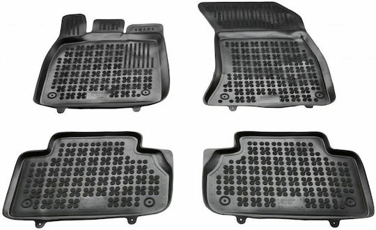 Rezaw Plast Set of Front and Rear Mats 4pcs Tray Type for Audi Q5 2017+ Black