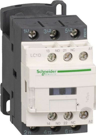 Schneider Electric TeSys D Phase 3-Pole Power Relay 12A 230V 5.5kW 1NO+1NC 230VAC
