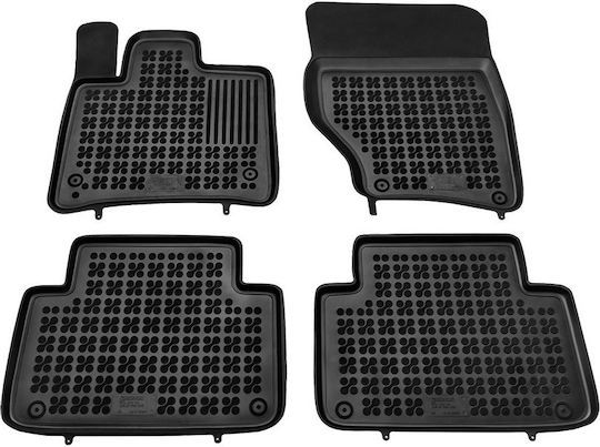 Rezaw Plast Set of Front and Rear Mats 4pcs Tray Type for Audi Q7 2005-2015 Black