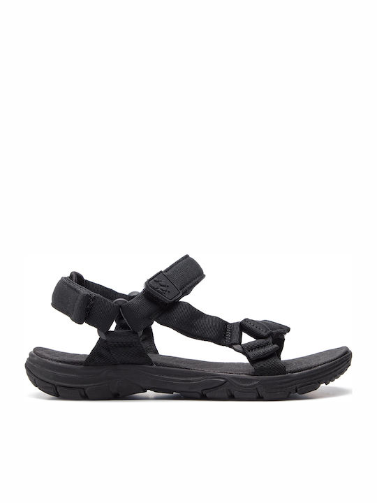 Jack Wolfskin Seven Seas 2 Women's Flat Sandals Sporty in Black Color 4022441-6000