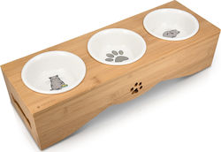 Navaris Ceramic Bowl Food & Water 3x 130ml Navaris Ceramic Bowl Food & Water 3x 130ml