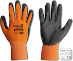 Bradas Nitrox Safety Glofe Nitrile Orange