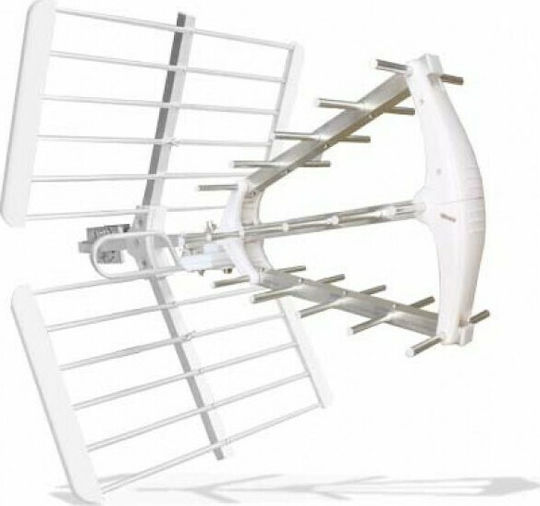 Jolly Line 44032 DTT 1811 Mini LTE Outdoor TV Antenna (Does not Require Power Supply) White