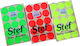 Stef Labels 600Stück Klebeetiketten in Gelb Far...
