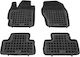 Rezaw Plast Set of Front and Rear Mats 4pcs Tray Type for Mazda CX-7 2009-2012 Black