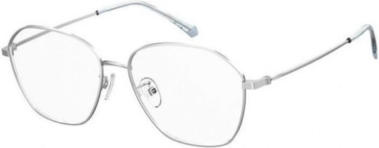 Polaroid Women's Metal Prescription Eyeglass Frame Silver PLD D425 G KUF