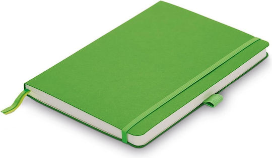 Lamy B4 Softcover Σημειωματάριο A6 96 Φύλλων Καρέ με Σκληρό Εξώφυλλο, Στυλοθήκη και Λάστιχο Πράσινο