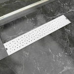 vidaXL Stainless Steel Channel Shower with Size 63x14cm Silver