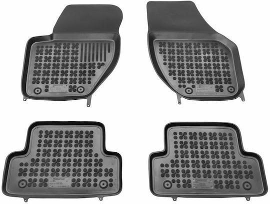 Rezaw Plast Set of Front and Rear Mats 4pcs Tray Type for Volvo V40 2012-2019 Black