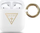 Guess Triangle Logo Θήκη Σιλικόνης με Γάντζο σε...