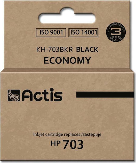 Actis Compatible Inkjet Printer Ink HP 703 CD887AE 15ml Black 1pcs KH-703BKR