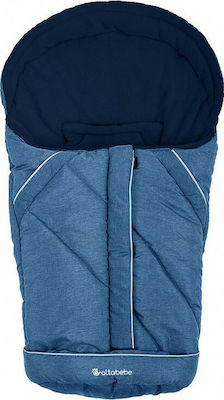 Altabebe 2003 Universal Waterproof Stroller Footmuff with Fleece Lining 75x37cm Blue Marine