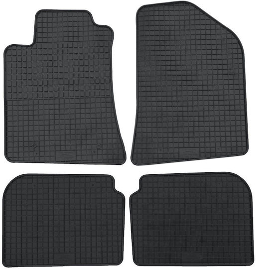 Petex Satz Vorder- und Hintermatten 4Stück aus Gummi für Toyota Avensis 2003-2008 Schwarz