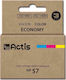 Actis Συμβατό Μελάνι Εκτυπωτή InkJet HP 57 C6657AE 18ml Πολλαπλό (Color)