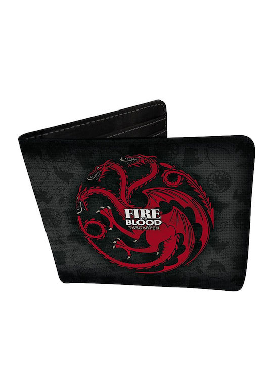 Abysse Game Thrones Targaryen Παιδικό Πορτοφόλι Μαύρο
