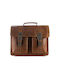 Leather briefcase GM5000 Tobacco