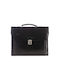 Leather briefcase GM1600 Black