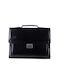 Leather briefcase GM1910 Black