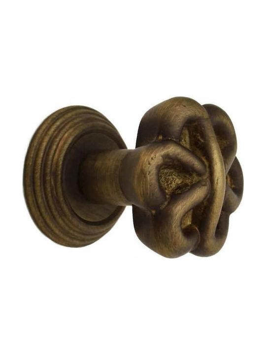 Knob Front Door Fisso Satine Bronzé