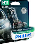 Philips Λάμπα Αυτοκινήτου Vision Pro150 H11 Αλογόνου 3450K Θερμό Λευκό 12V 55W 1τμχ