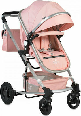 Moni Gigi 2 in 1 Baby Stroller Suitable for Newborn Pink 12.5kg