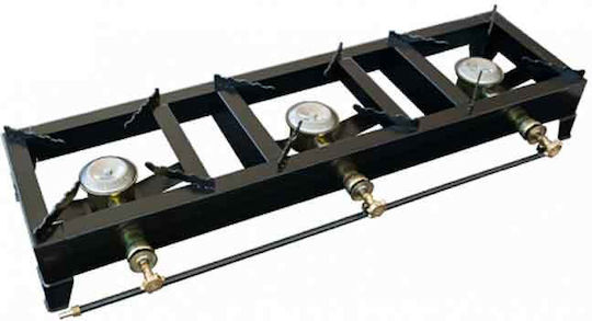 Lappas Εστία Υγραερίου Τριπλή 54kW 72x32x17cm
